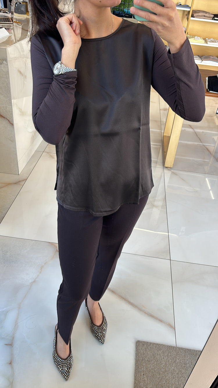 DANIEL & MAYER - PANTALONE BASICO cod. CAMERON ESTIVO - Testa di moro