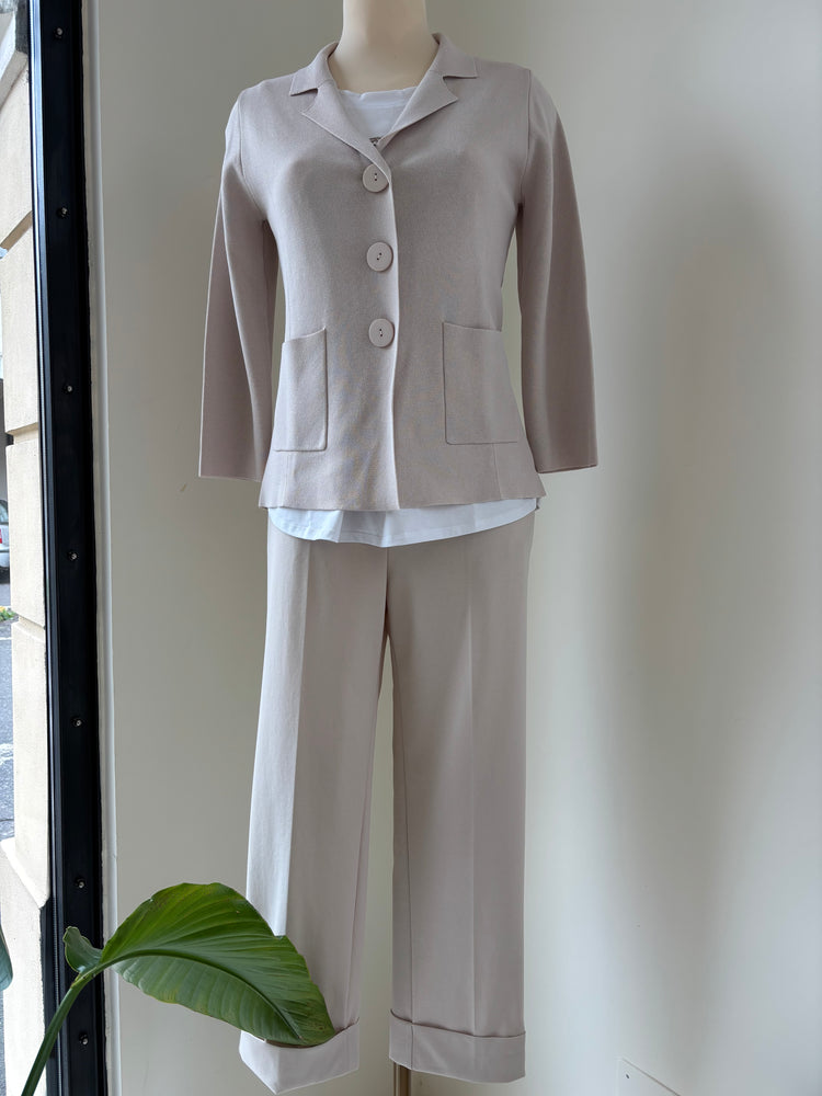 DANIEL & MAYER - GIACCHINA IN MAGLIA - BEIGE