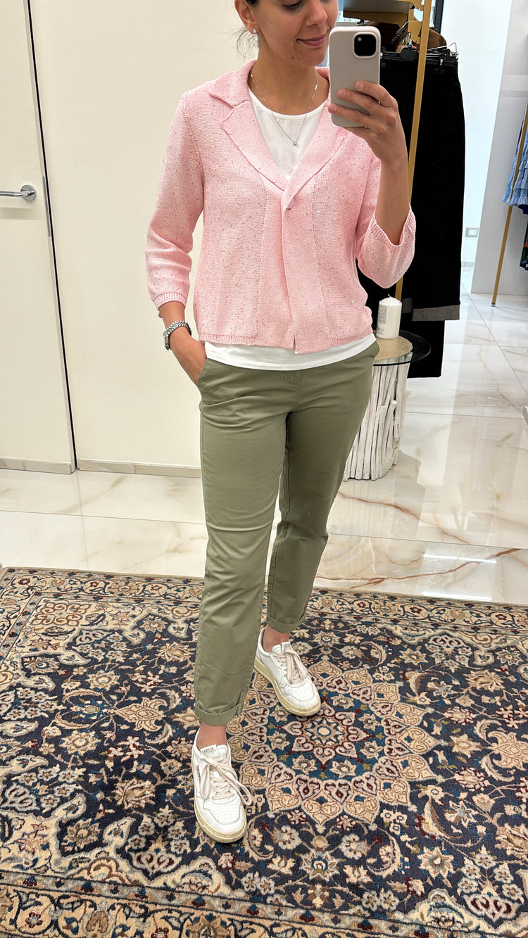PANTALONE - CHINO -  VERDE MILITARE