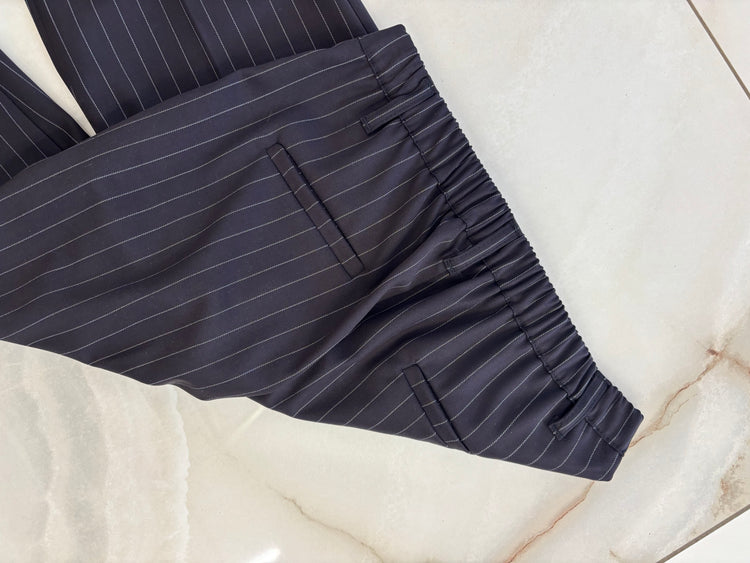 SUSY MIX - PANTALONE GESSATO - NERO