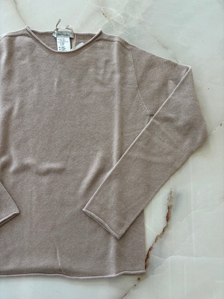 CARMEN - MAGLIONE MINIMAL - BEIGE