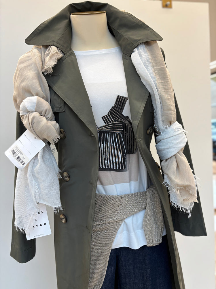 DANIEL & MAYER - MAGLIA IN COTONE - STAMPA NERA