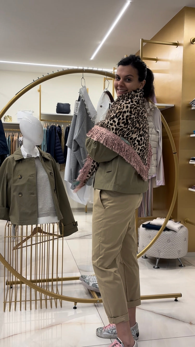 KATHERINA LORETTA - BRILLANTINI/LEOPARDATA - ROSA