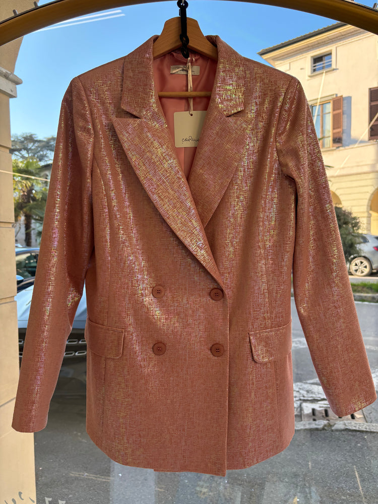 CARMEN - TAILLEUR LAME' - GIACCA - ROSA