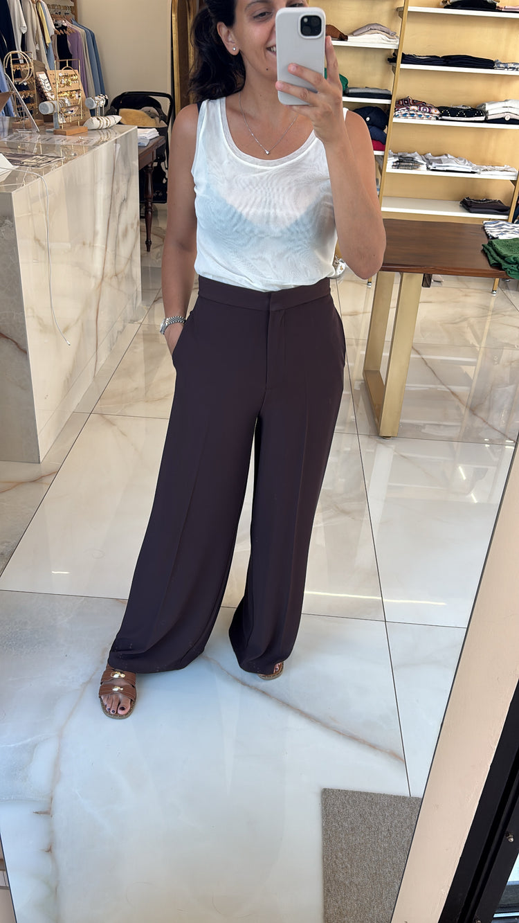ANGELA DAVIS - TAILLEUR SUSANNE PANTALONE - CIOCCOLATO