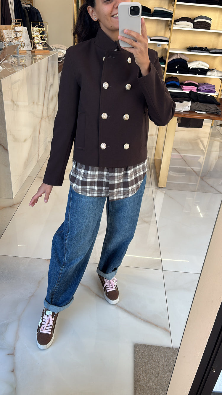 SUSY STAR - CAPPOTTO BOTTONI ORO - MORO