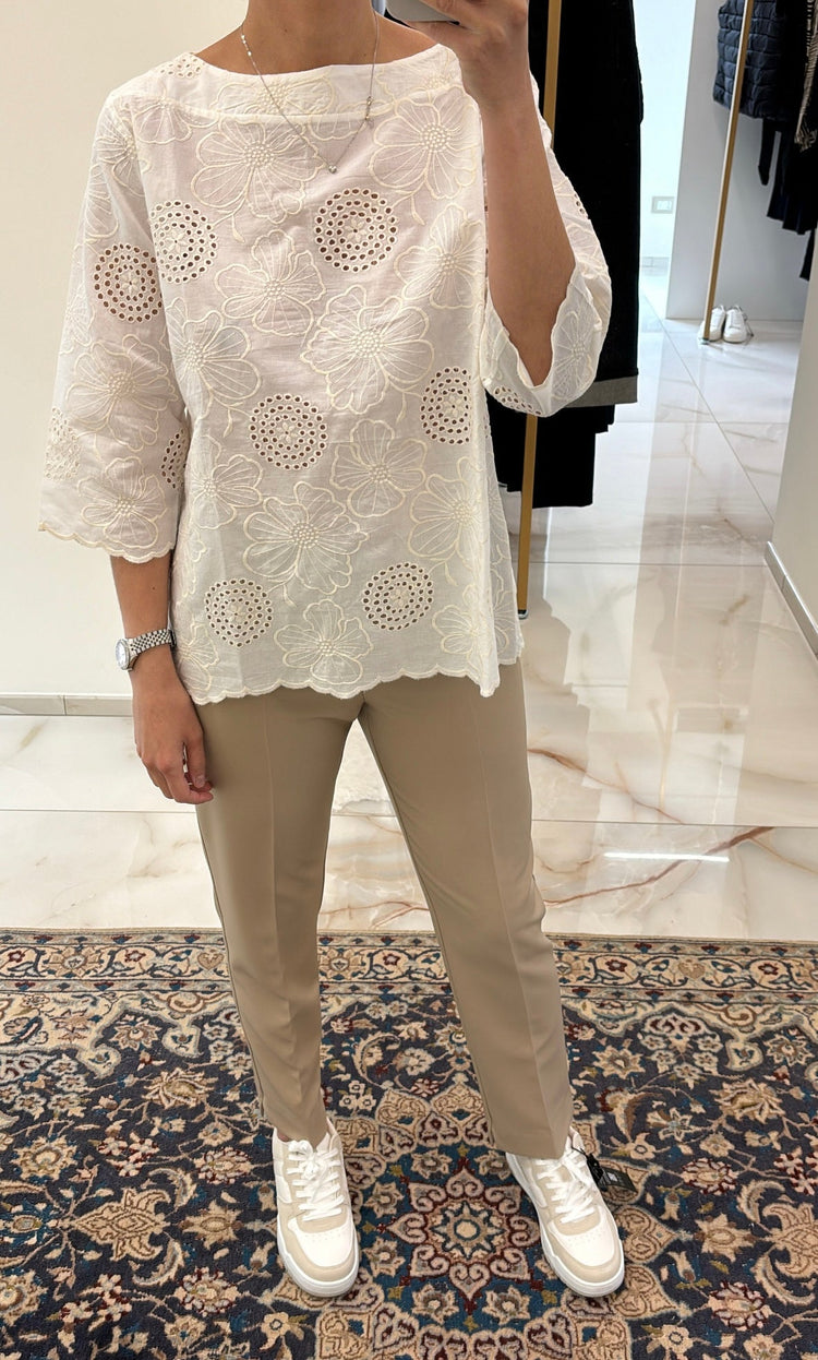 DANIEL & MAYER - PANTALONE BASICO cod. CAMERON ESTIVO - BEIGE