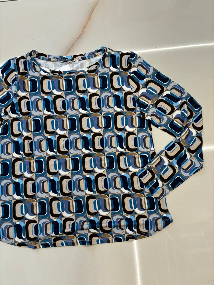 DANIEL & MAYER - MAGLIA in viscosa - OVALI BLU