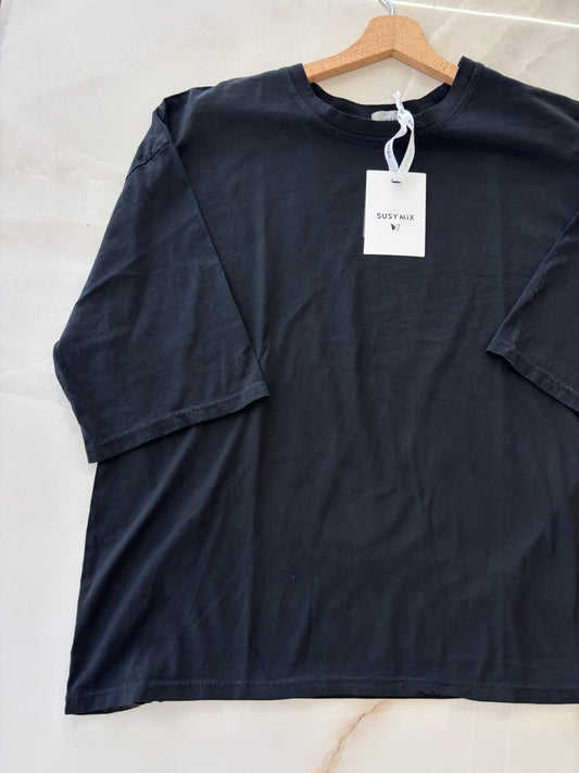 SUSY MIX - T SHIRT OVER - NERO