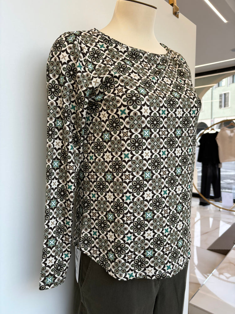 DANIEL & MAYER - MAGLIA in viscosa - FIORE VERDE