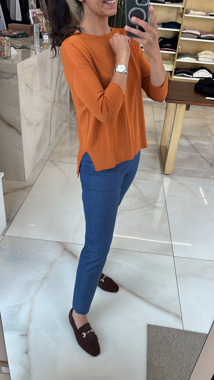 Carmen - Maglia girocollo - COD. ALLEGRA - Zucca