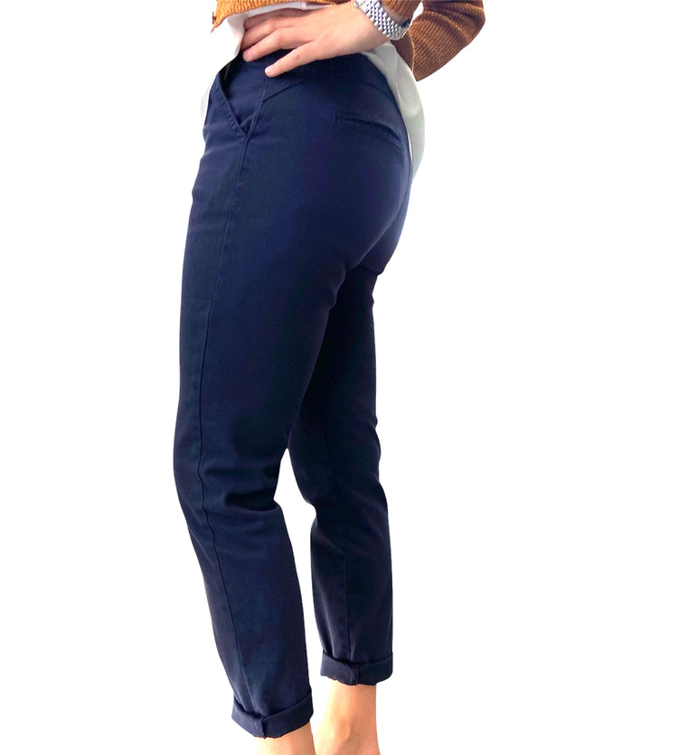 CARMEN - PANTALONE TAGLIO UOMO - BLU TG 48