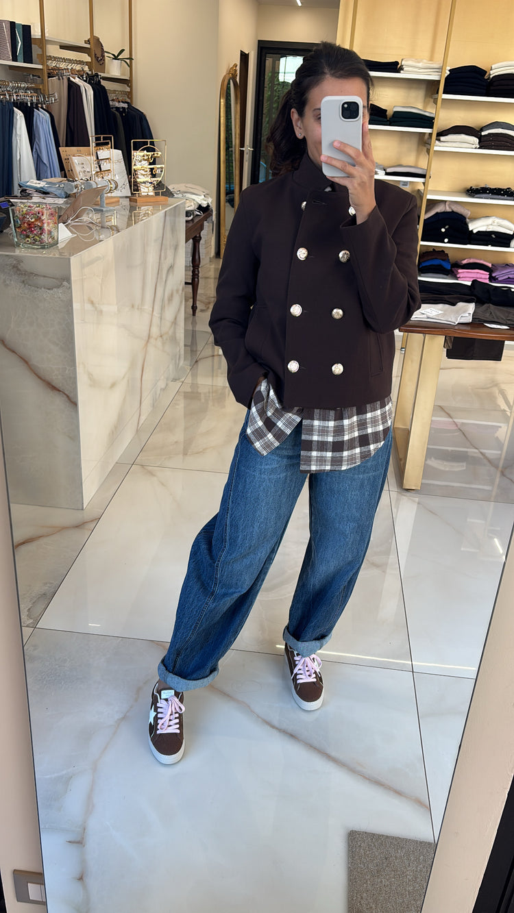 SUSY STAR - CAPPOTTO BOTTONI ORO - MORO