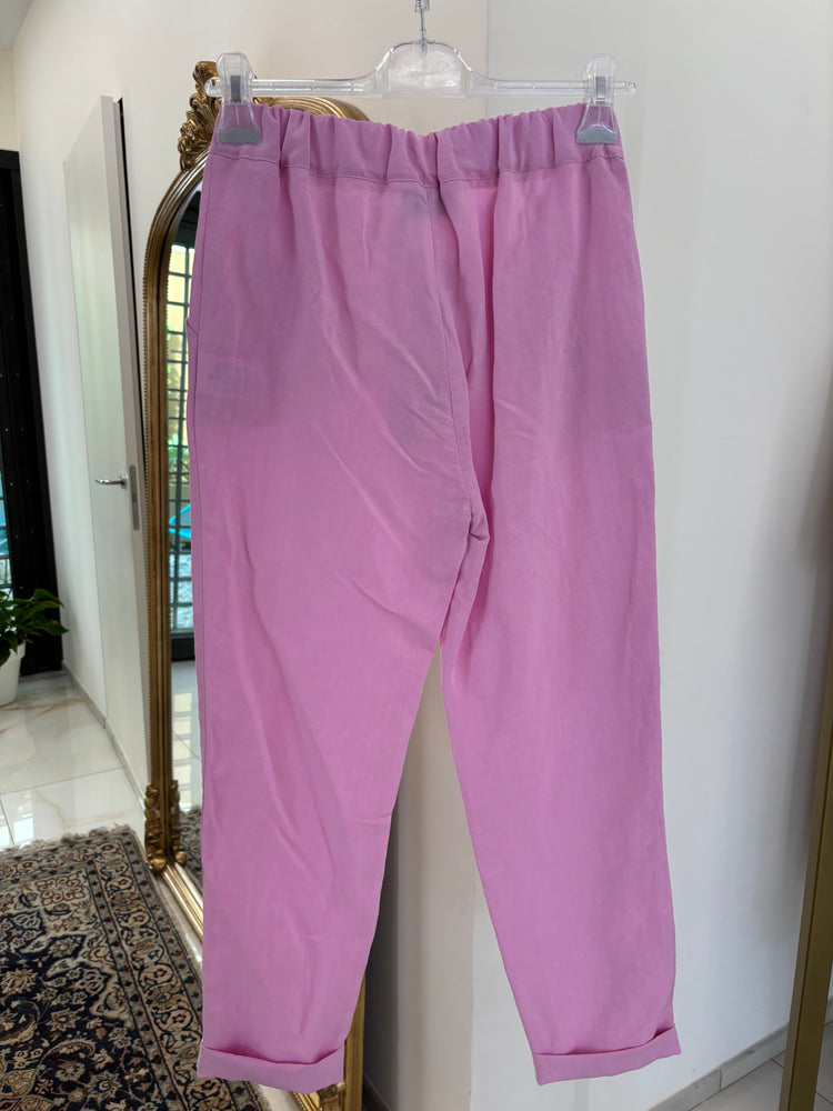 SOUVENIR ⭐ - PANTALONE - ROSA ( in lino )