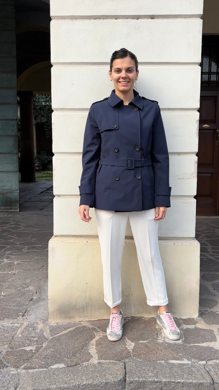 DANIEL & MAYER - TRENCH / CAPPOTTINO CORTO - - BLU