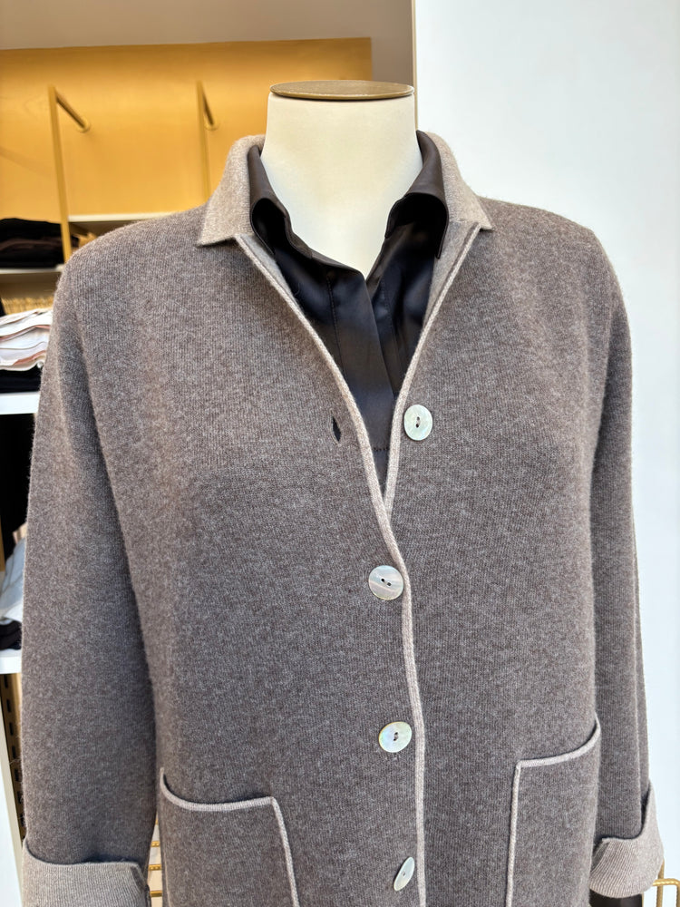 DANIEL E MAYER - GIACCA IN MAGLIA - MORO