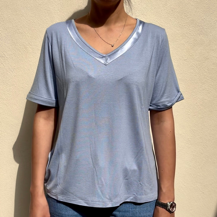 DANIEL & MAYER - MAGLIA DANIELLE - CELESTE