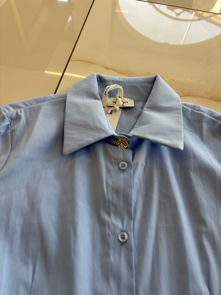 SUSY MIX - CAMICIA BOTTONE - AZZURRA