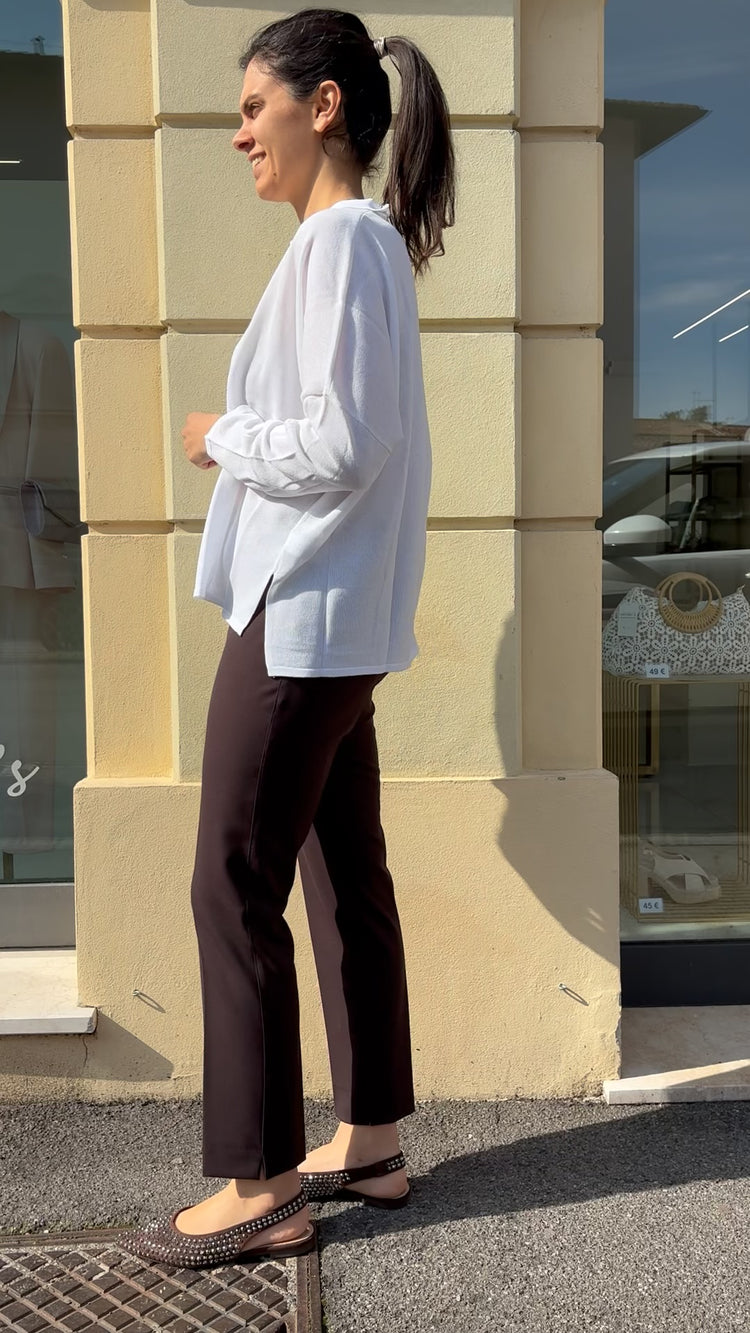 Daniel e mayer - Maglia in filo leggero - bianca