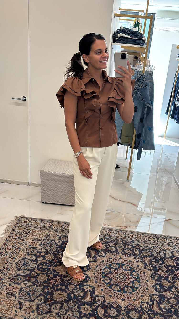 SOUVENIR - PANTALONE LADY - PANNA