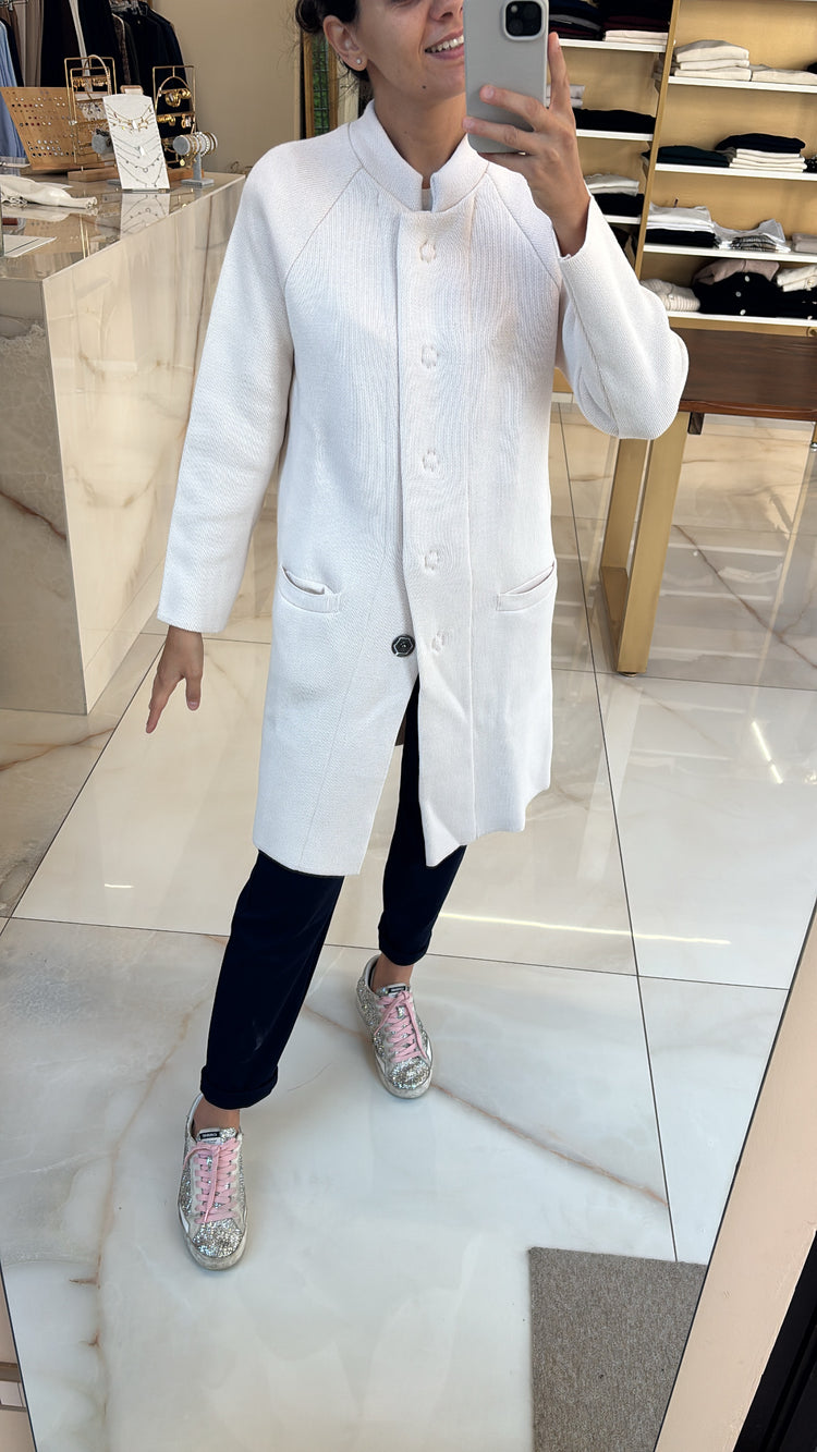 MARGARET - CAPPOTTO IN MAGLIA - GHIACCIO
