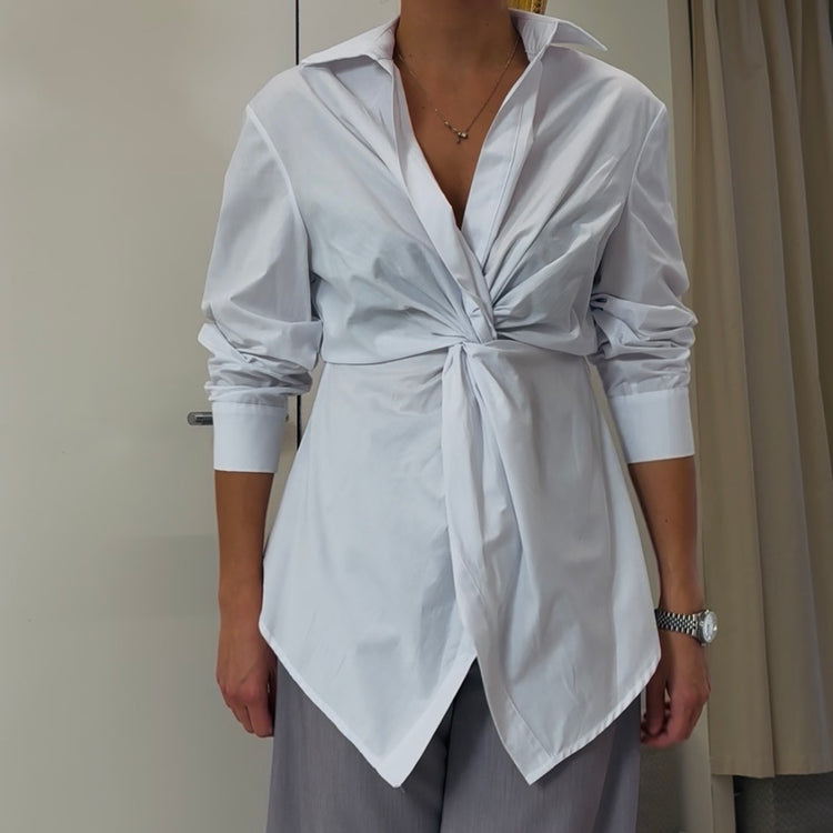 TENSIONE IN - CAMICIA NODO - BIANCA