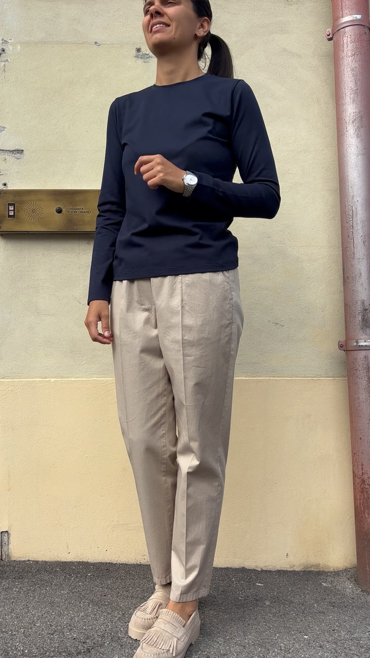 Margaret - Pantalone Coulisse - Beige
