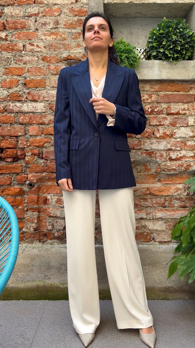 SUSY MIX - Pantalone LUX - Panna