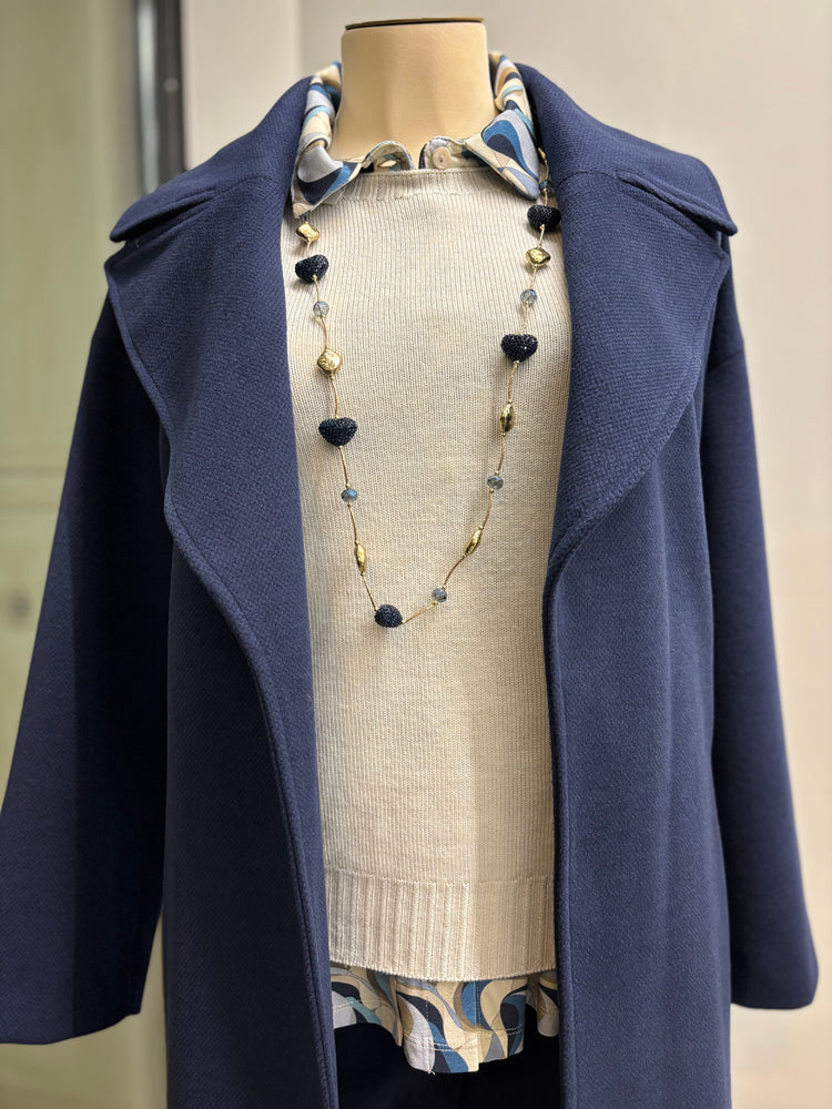 DANIEL & MAYER - MAGLIONE GIROCOLLO ERICA - LATTE