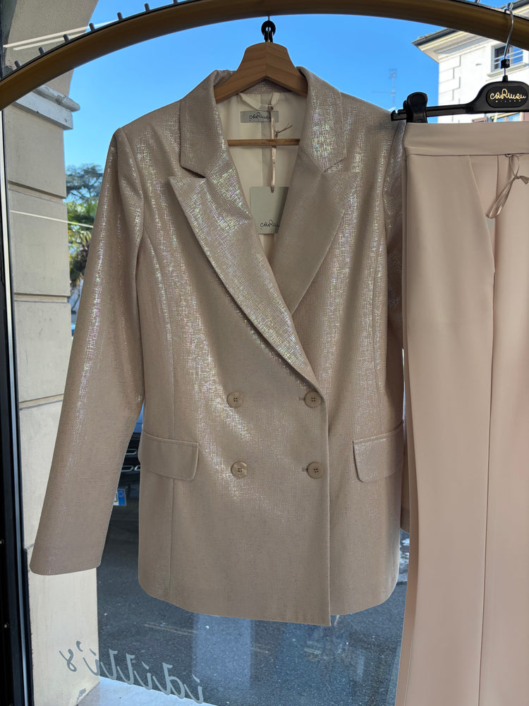 CARMEN - TAILLEUR LAME' - GIACCA - PANNA