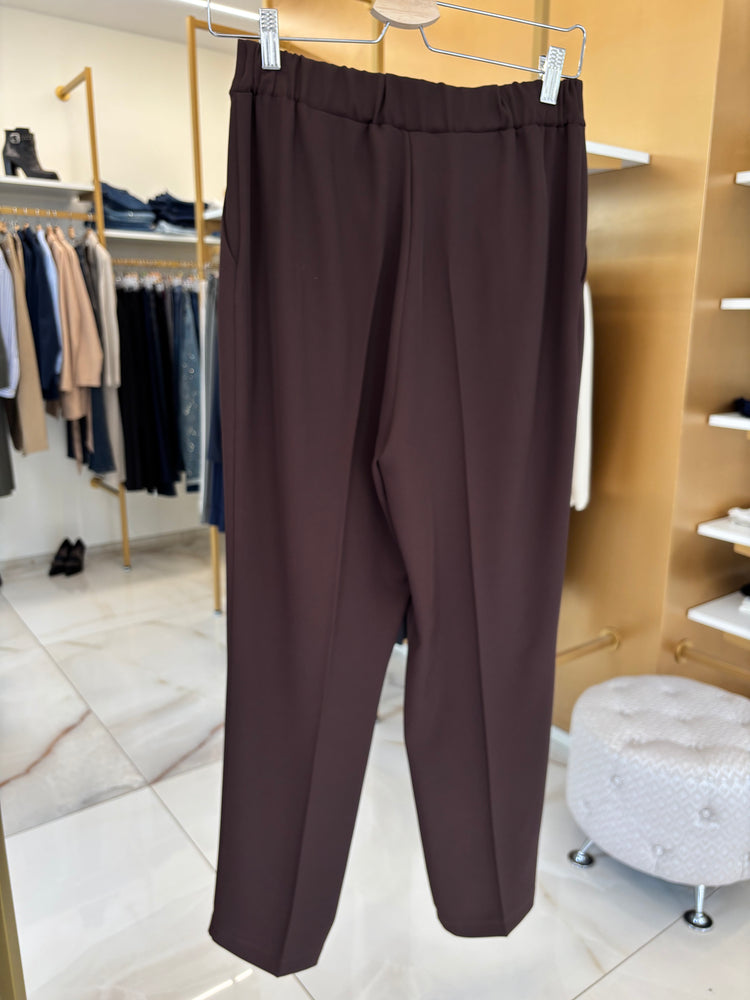 ANGELA DAVIS - PANTALONE - CIOCCOLATO