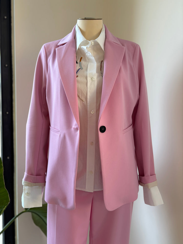 SOUVENIR - GIACCA REGINA MONOPETTO - ROSA