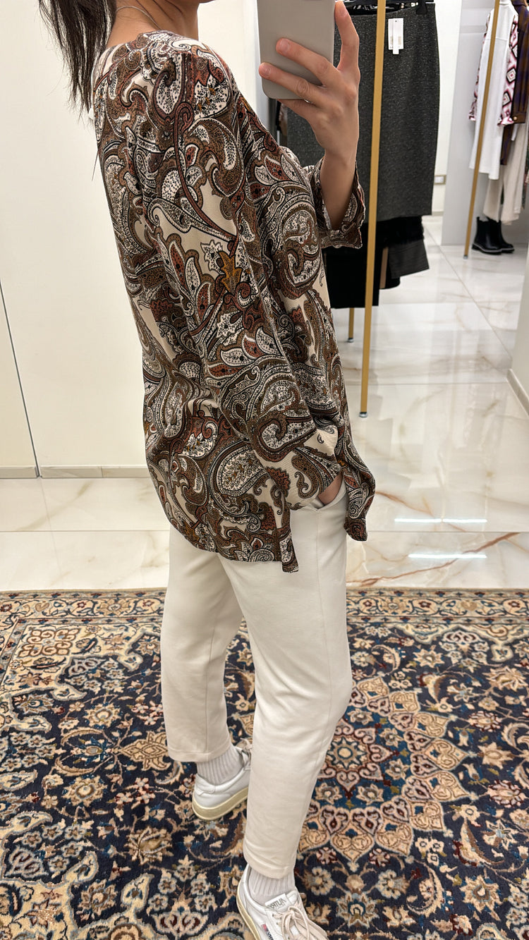 DANIEL & MAYER - MAGLIA DECORO - MARRONE