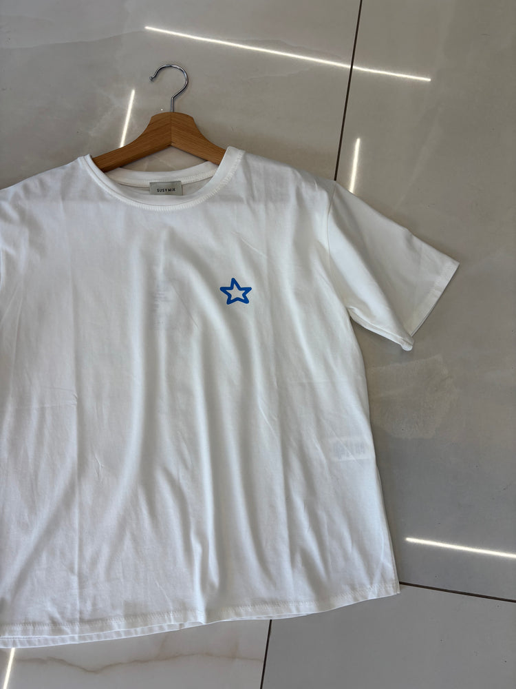 Susy mix - Tshirt " sinceramente " - Bianca