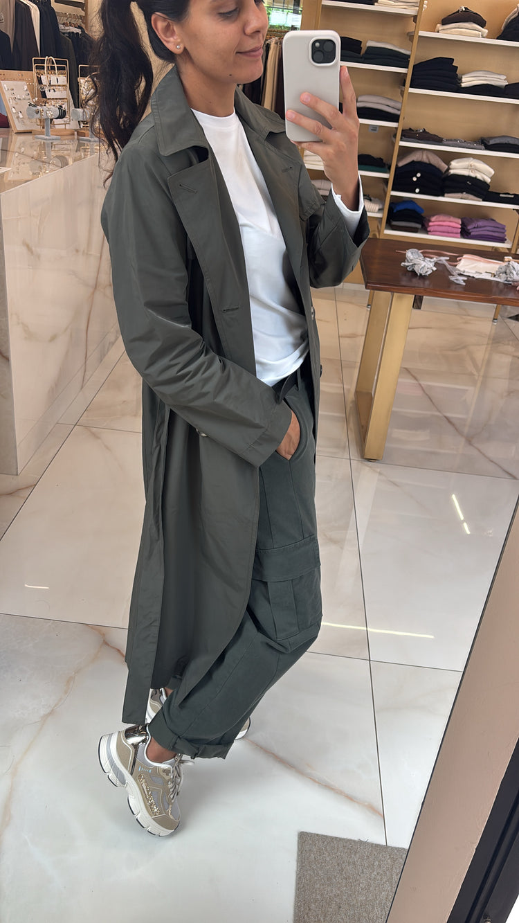 DANIEL & MAYER - TRENCH LUNGO - VERDE MILITARE