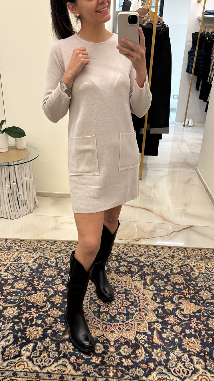 DANIEL & MAYER - ABITO IN MAGLIA - BEIGE