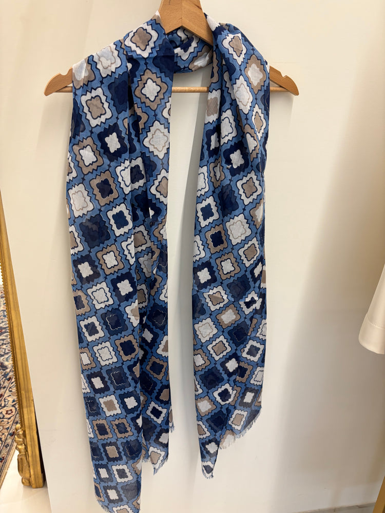 DANIEL & MAYER - PASHMINA - BLU IN FANTASIA