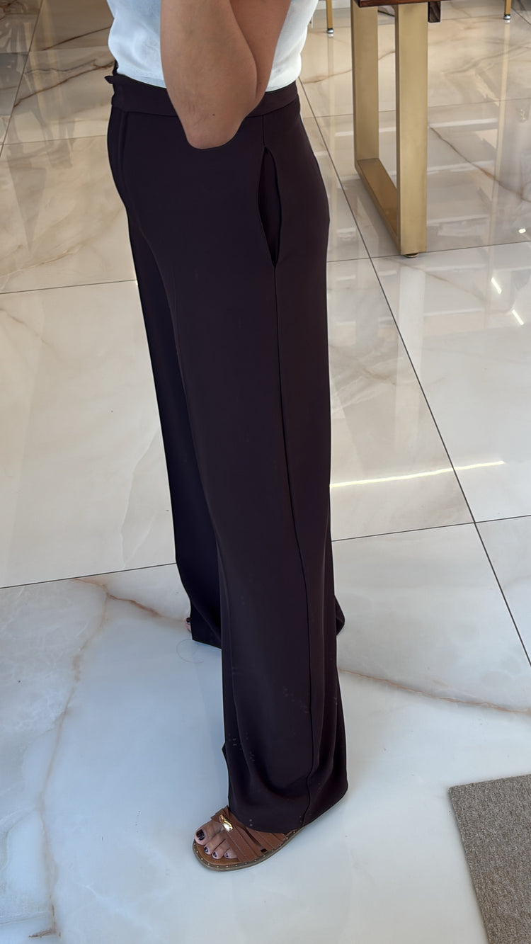 ANGELA DAVIS - TAILLEUR SUSANNE PANTALONE - CIOCCOLATO