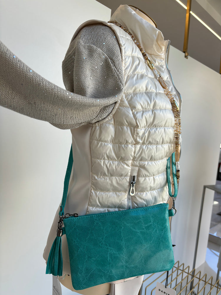 BORSA - POCHETTE - VERDE ACQUA