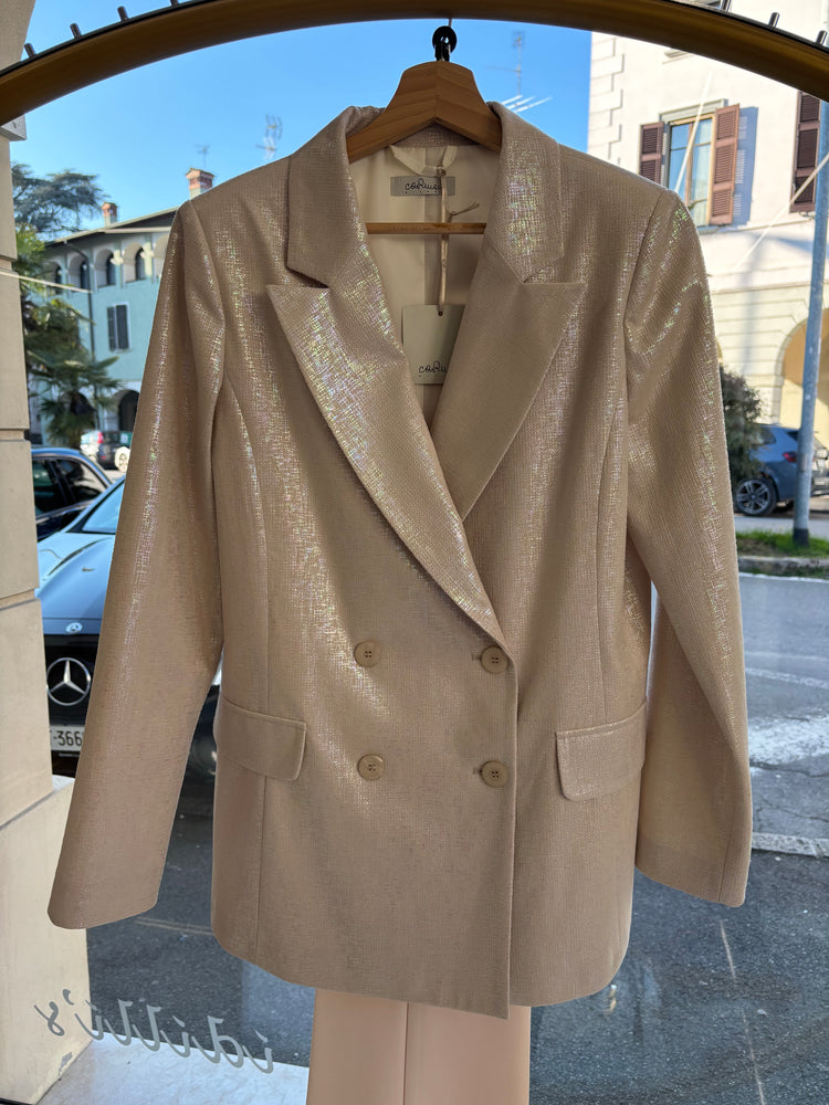 CARMEN - TAILLEUR LAME' - GIACCA - PANNA