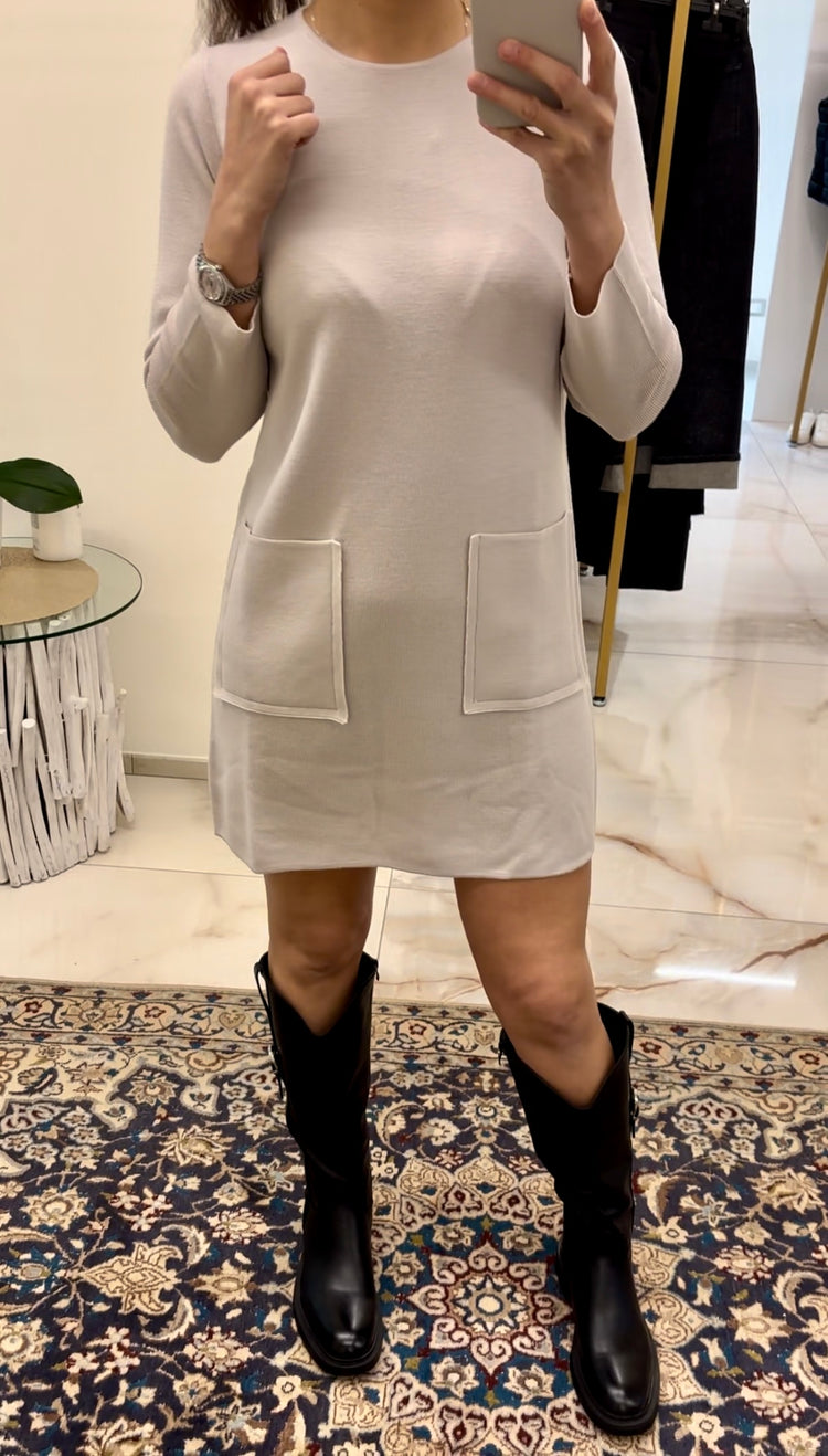 DANIEL & MAYER - ABITO IN MAGLIA - BEIGE