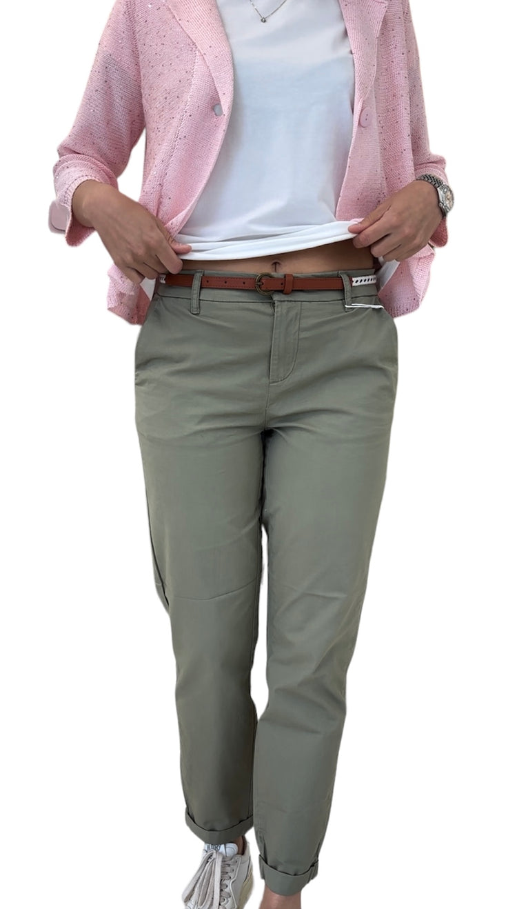 PANTALONE - CHINO -  VERDE MILITARE
