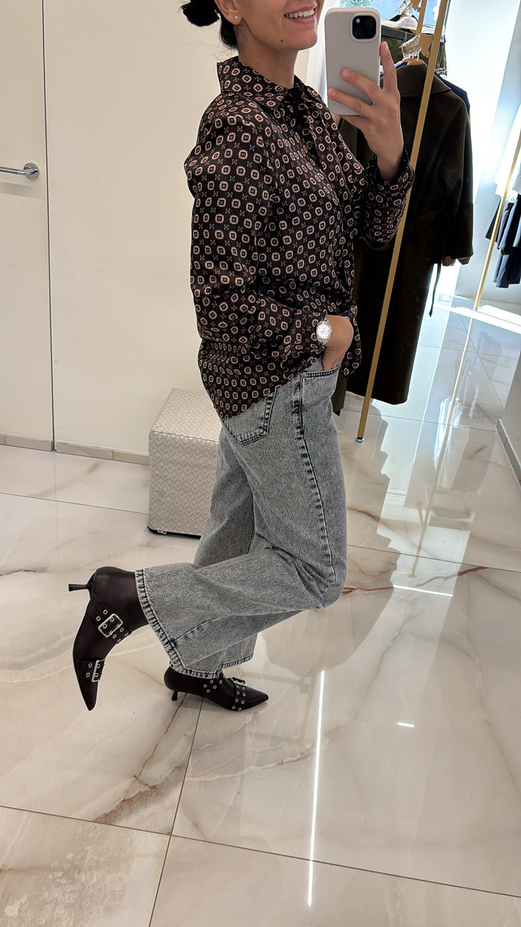 SUSY MIX - CAMICIA RASO - MORO