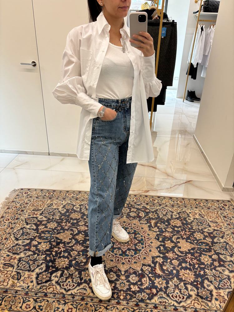 SOUVENIR ⭐ - JEANS - PAILLETTES - S