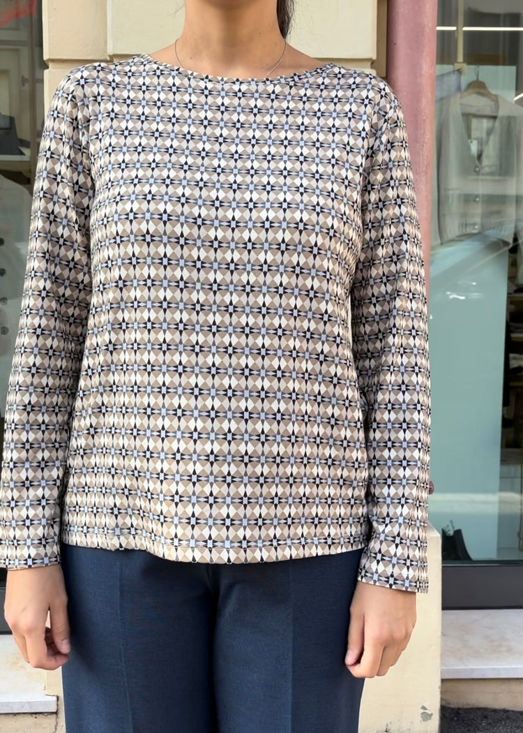 DANIEL & MAYER - MAGLIA in viscosa - FANTASIA BEIGE