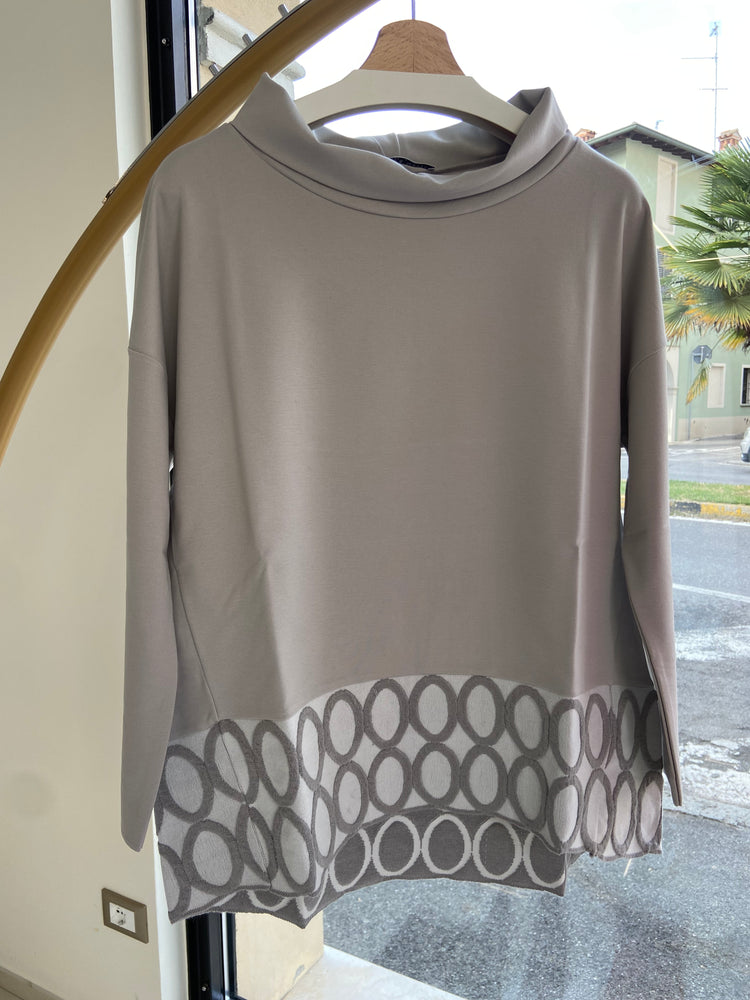 DANIEL & MAYER - MAGLIA RICAMO - GRIGIA