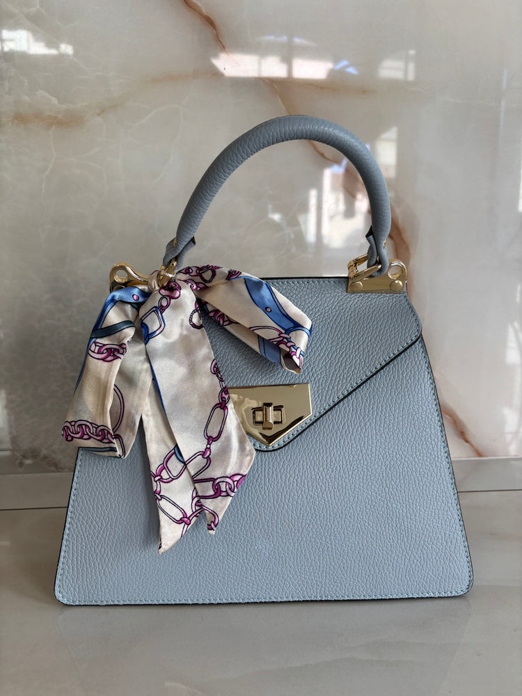 BORSA - FOULARD - CELESTE