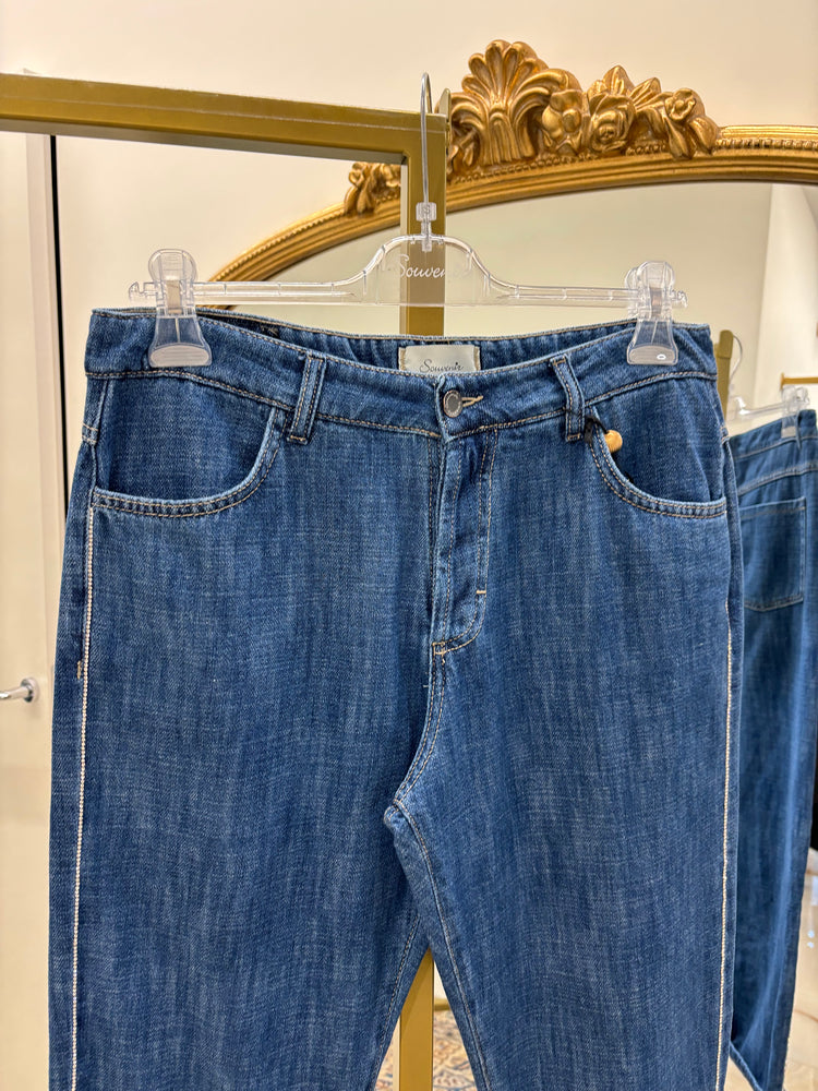SOUVENIR - JEANS - DIAMANTINI - BLU