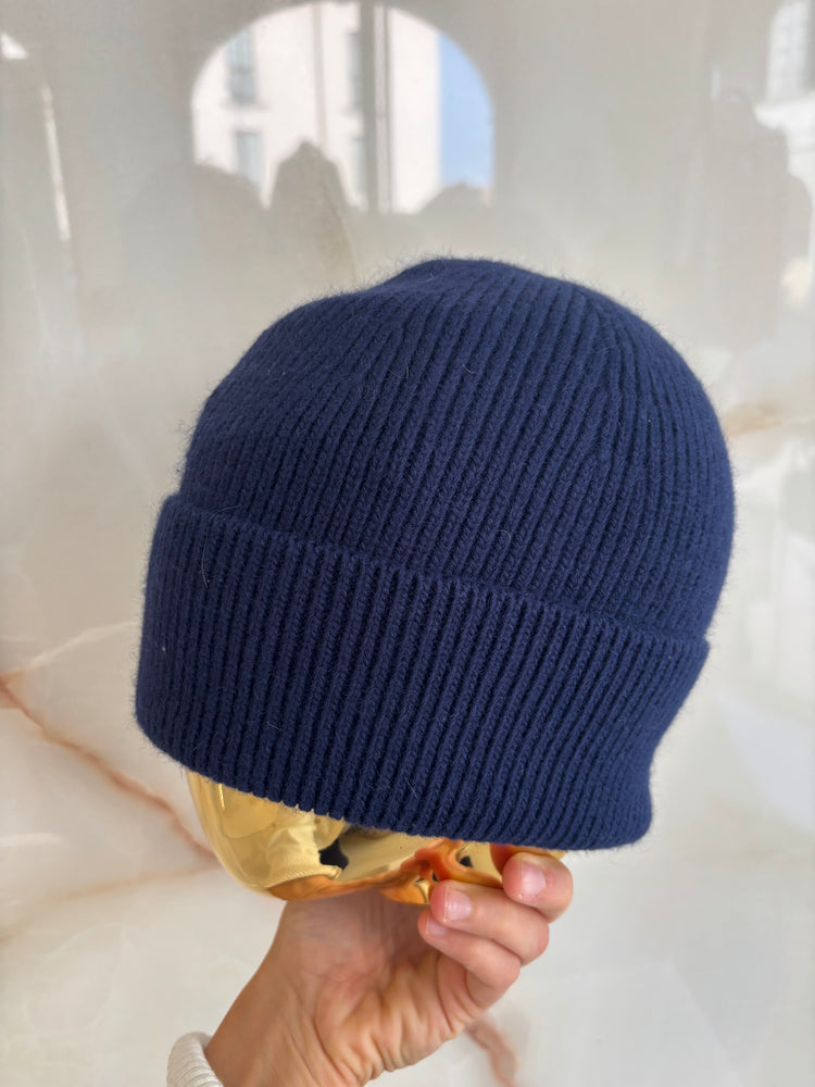 BERRETTA CON RISVOLTO - MUSA - BLU NOTTE