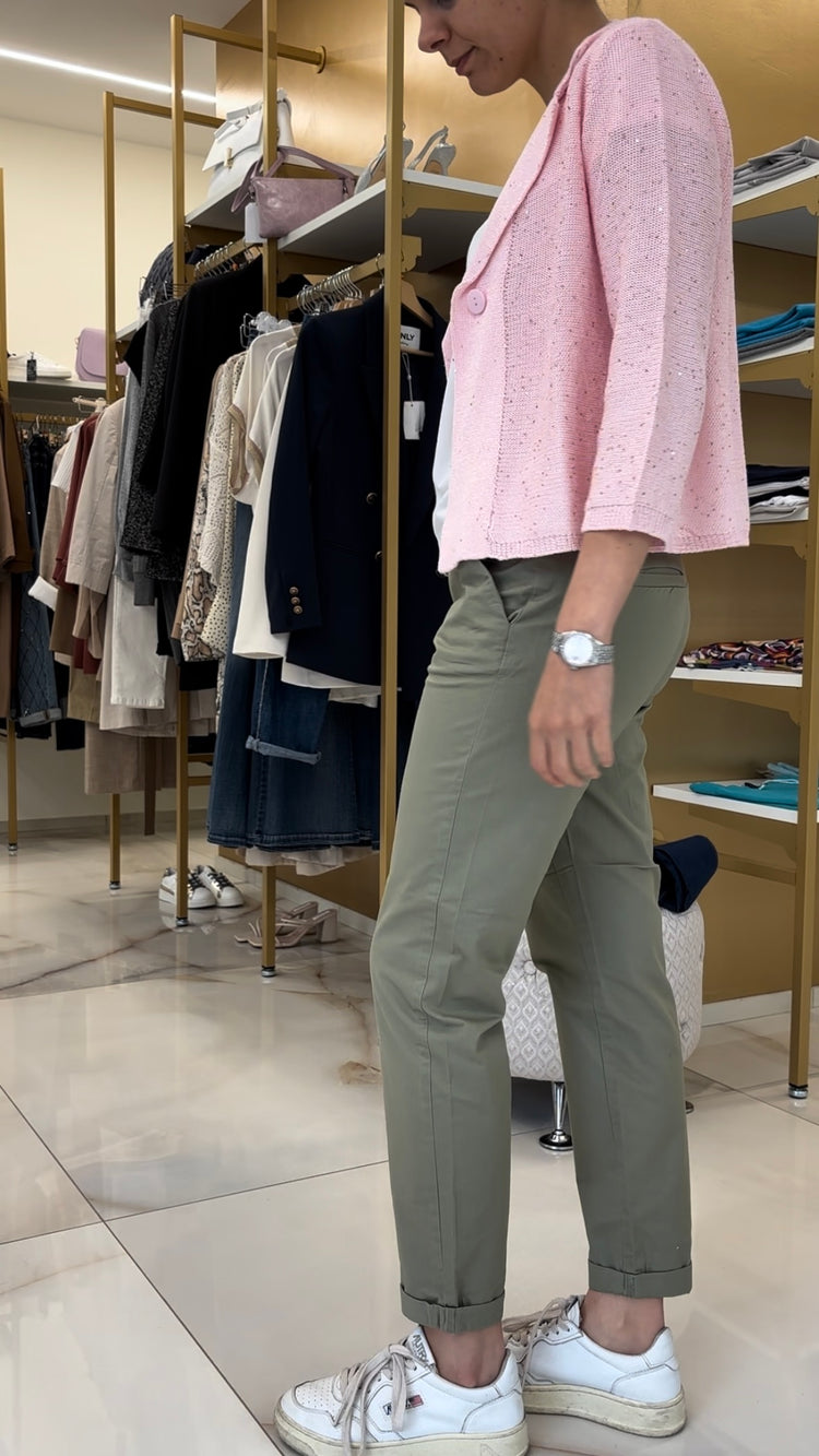 PANTALONE - CHINO -  VERDE MILITARE